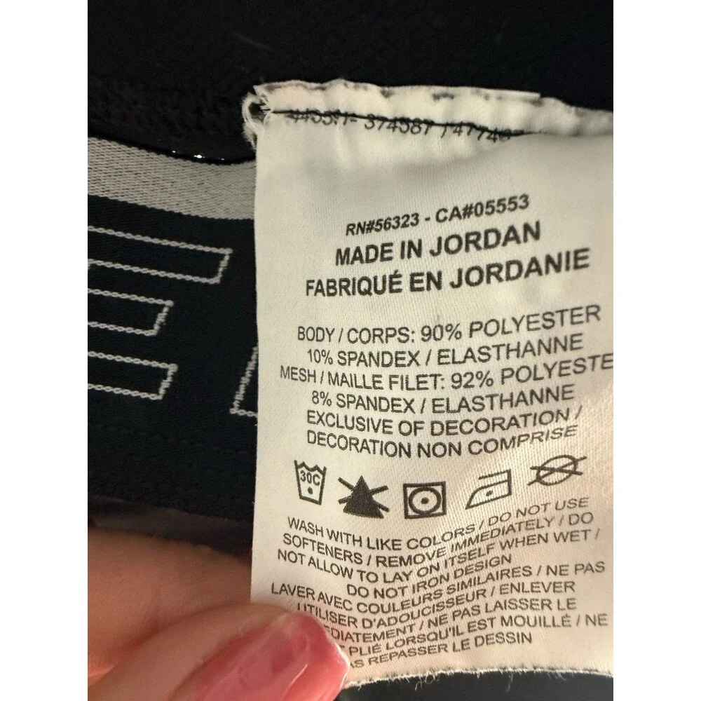 Nike Pro Leggings Mens MT Tight Fit 3/4 Length Black Dri Fit Swoosh Logo